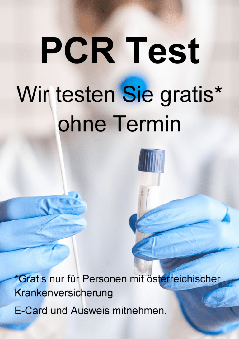 PCR-Test - Wir testen Sie wieder!
